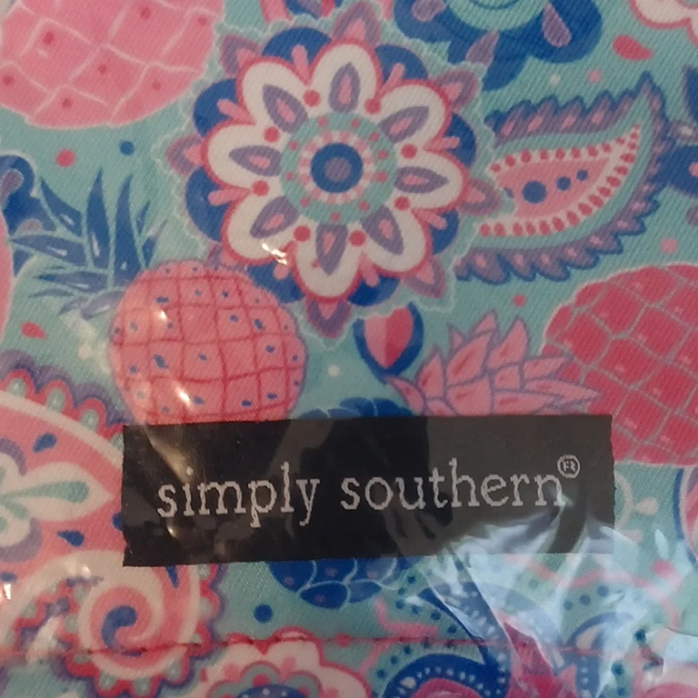 Simply Southern face mask pineapple and floral print simply soft mask new w/ tag